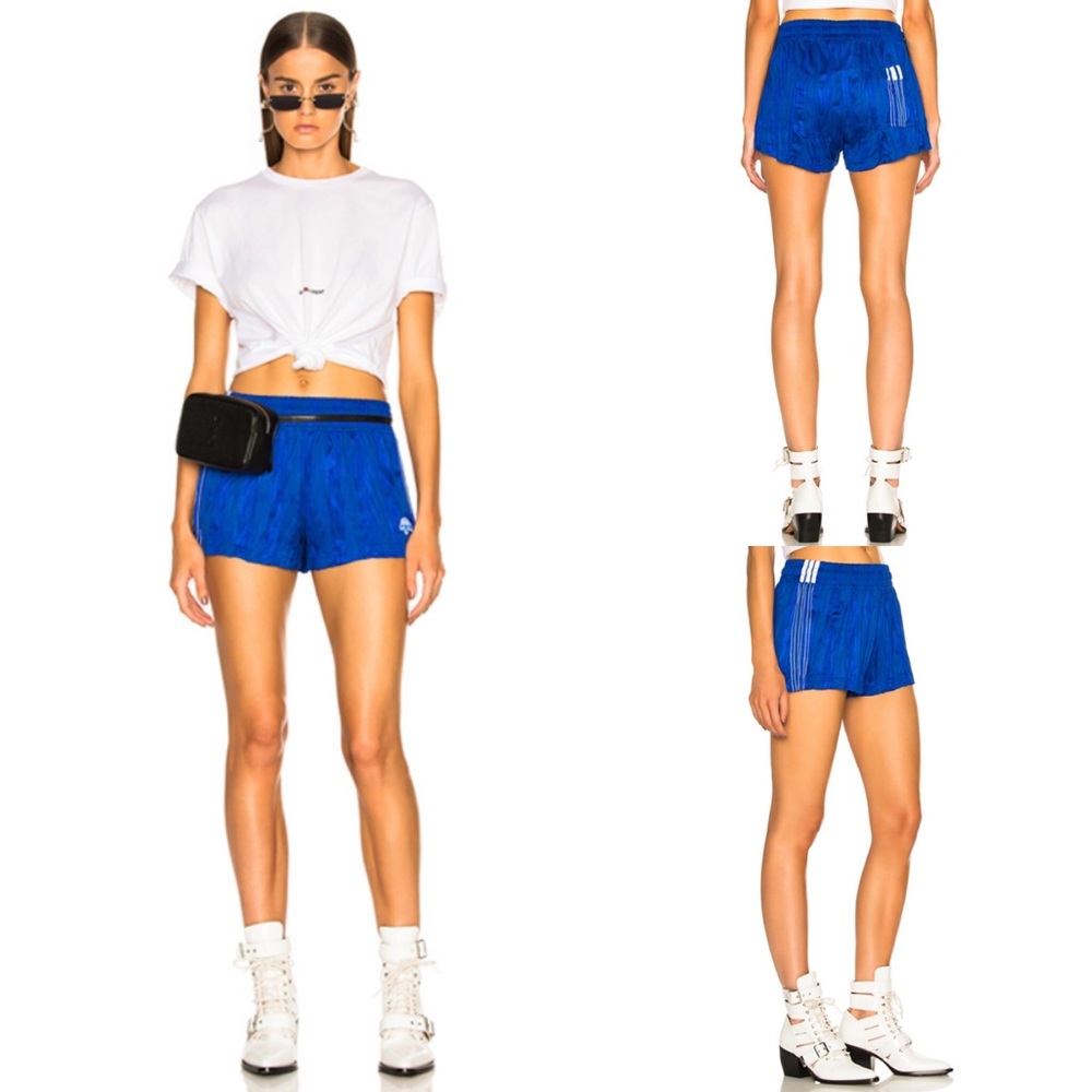 ADIDAS BY ALEXANDER WANG Blue White Shorts Size XL